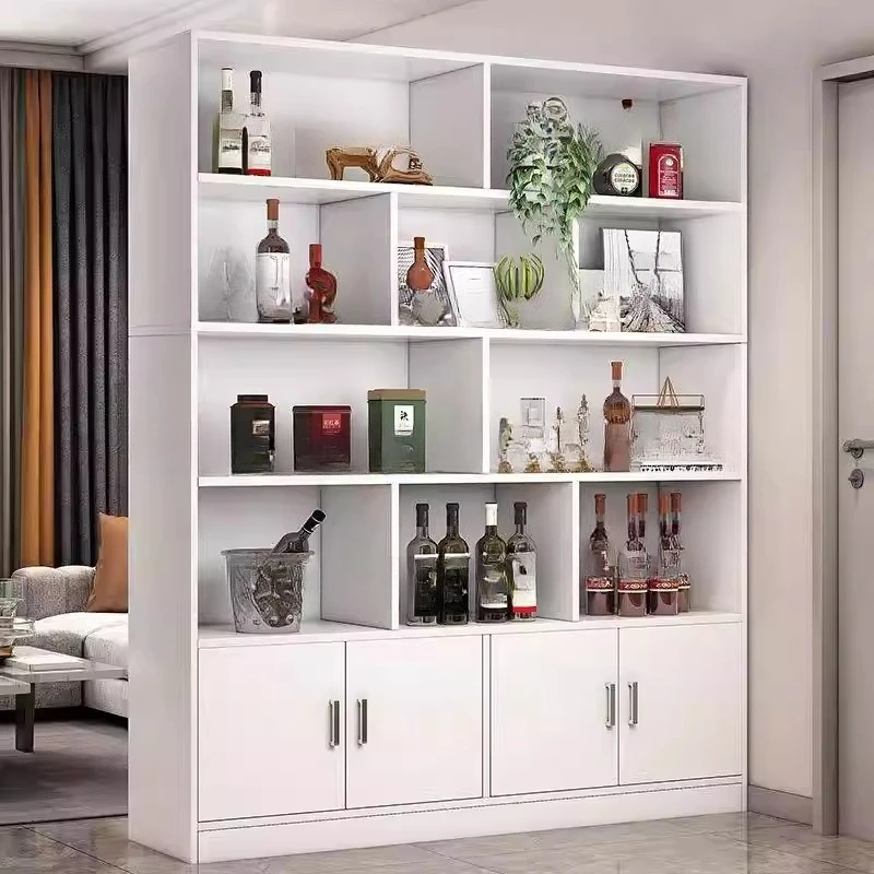 Living room partition display rack wine rack household wine cabinet floor cabinet