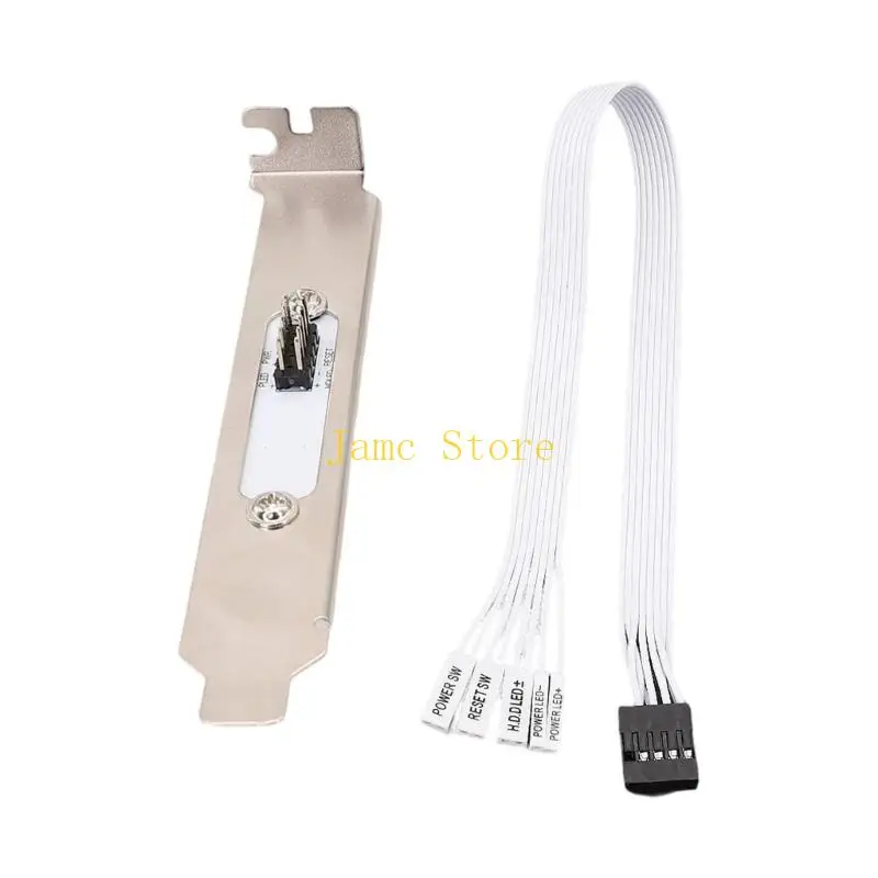 LX0B Metal PCIE Bracket And Flat Wire For Most MATX Computer External Power