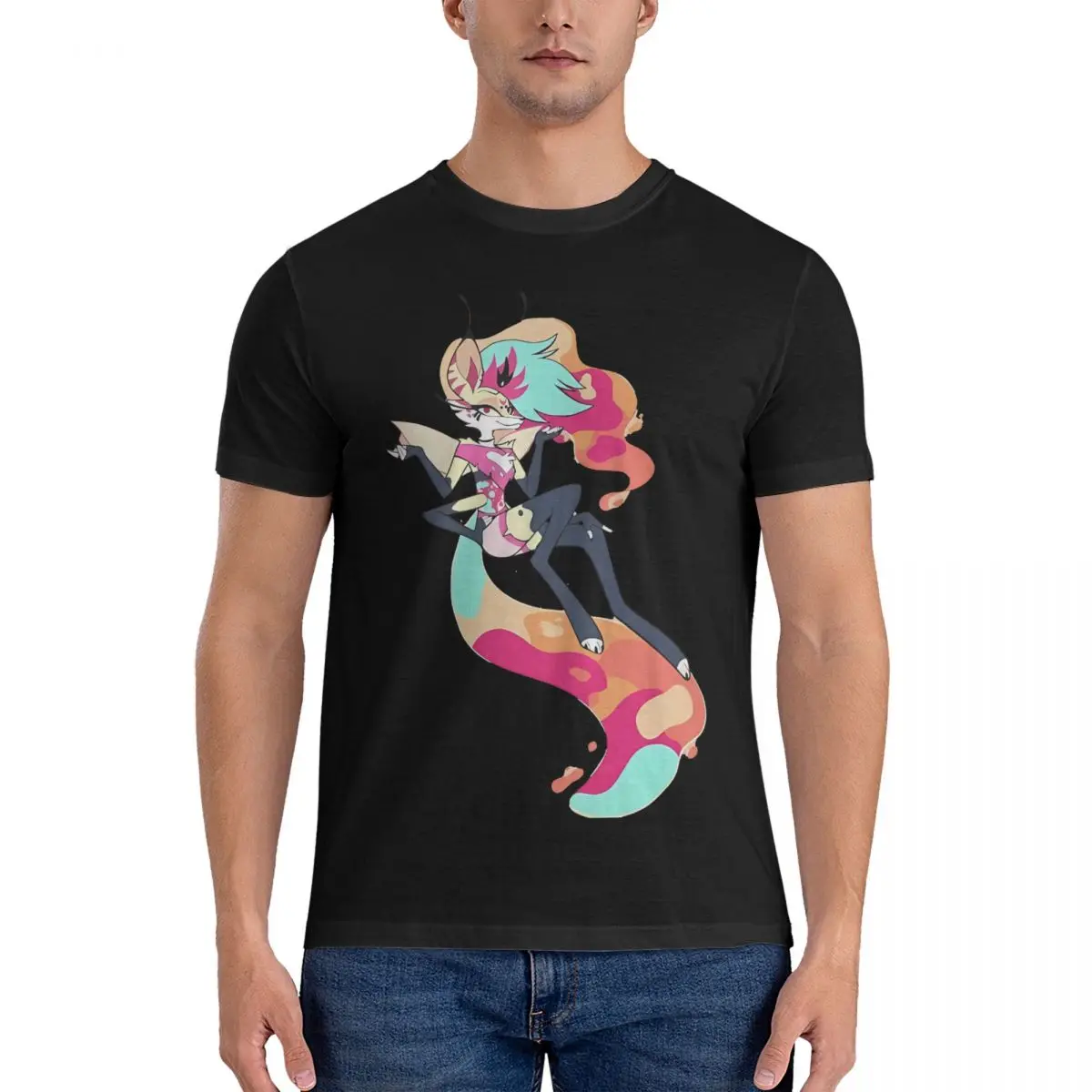 Beelzebub-Camiseta de Helluva Boss para hombre, camisa humorística, 100% algodón, cuello redondo, manga corta, ropa de regalo de cumpleaños