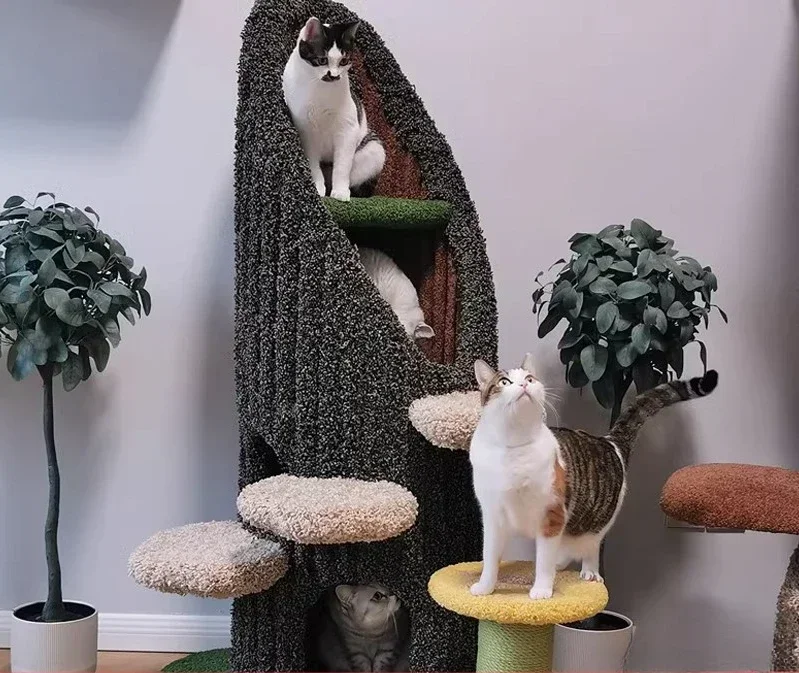 Spot cat climbing frame, tree hole, plush Xianju Castle