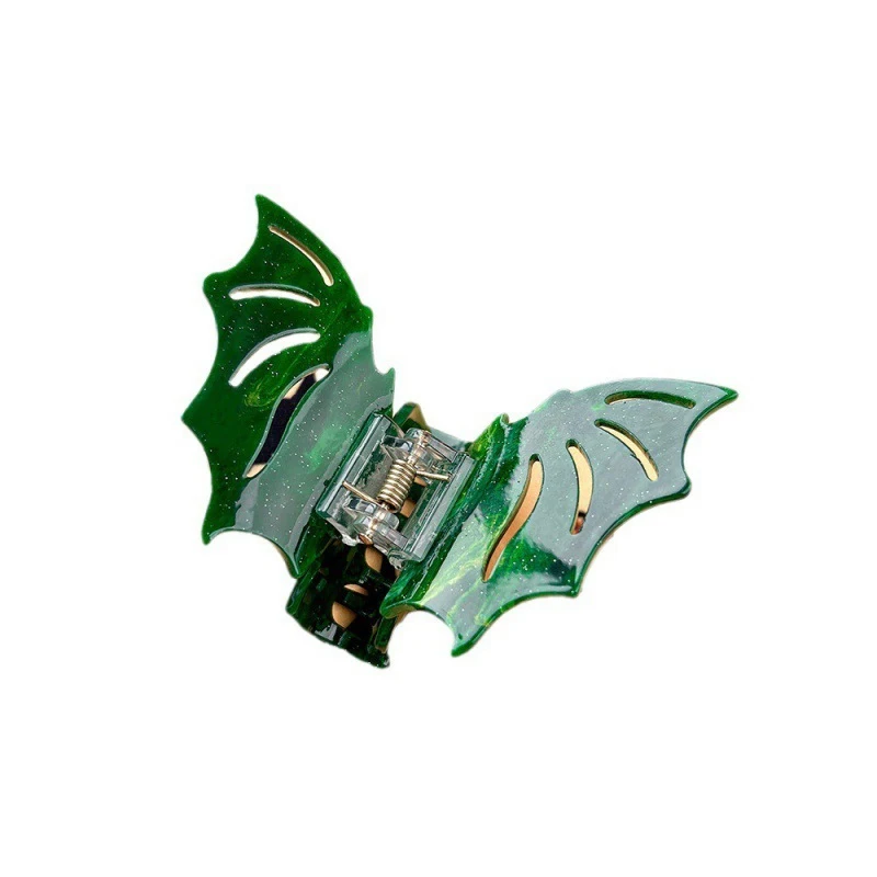 Halloween Bat Klauw Clip Gothic Haai Clip Y 2K Bat Wing Haarklauw Koreaanse Stijl Krab Clip Bat Haarspeld Voor Vrouwen Meisjes