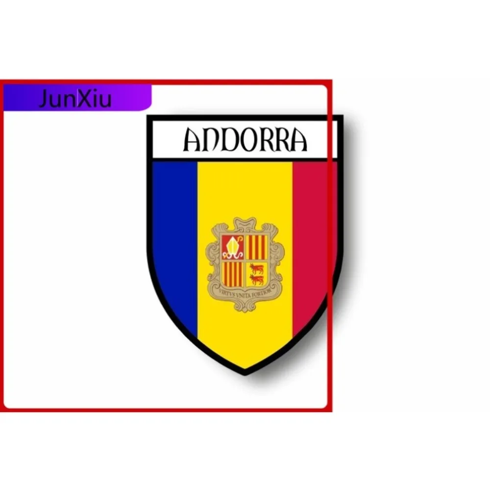 

Sticker Car Motorbike Coat Of Arms City Flag Andorra Use On Car Body Bumper And Windows