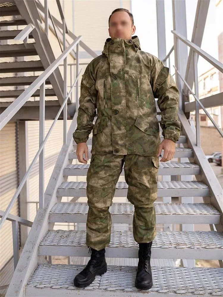 GORKA-5 Combat Suit Set SMTP E7 Outdoor Hunting Combat Suit for Russian Men\'s Jacket Combat Suit Hunting Work Uniform