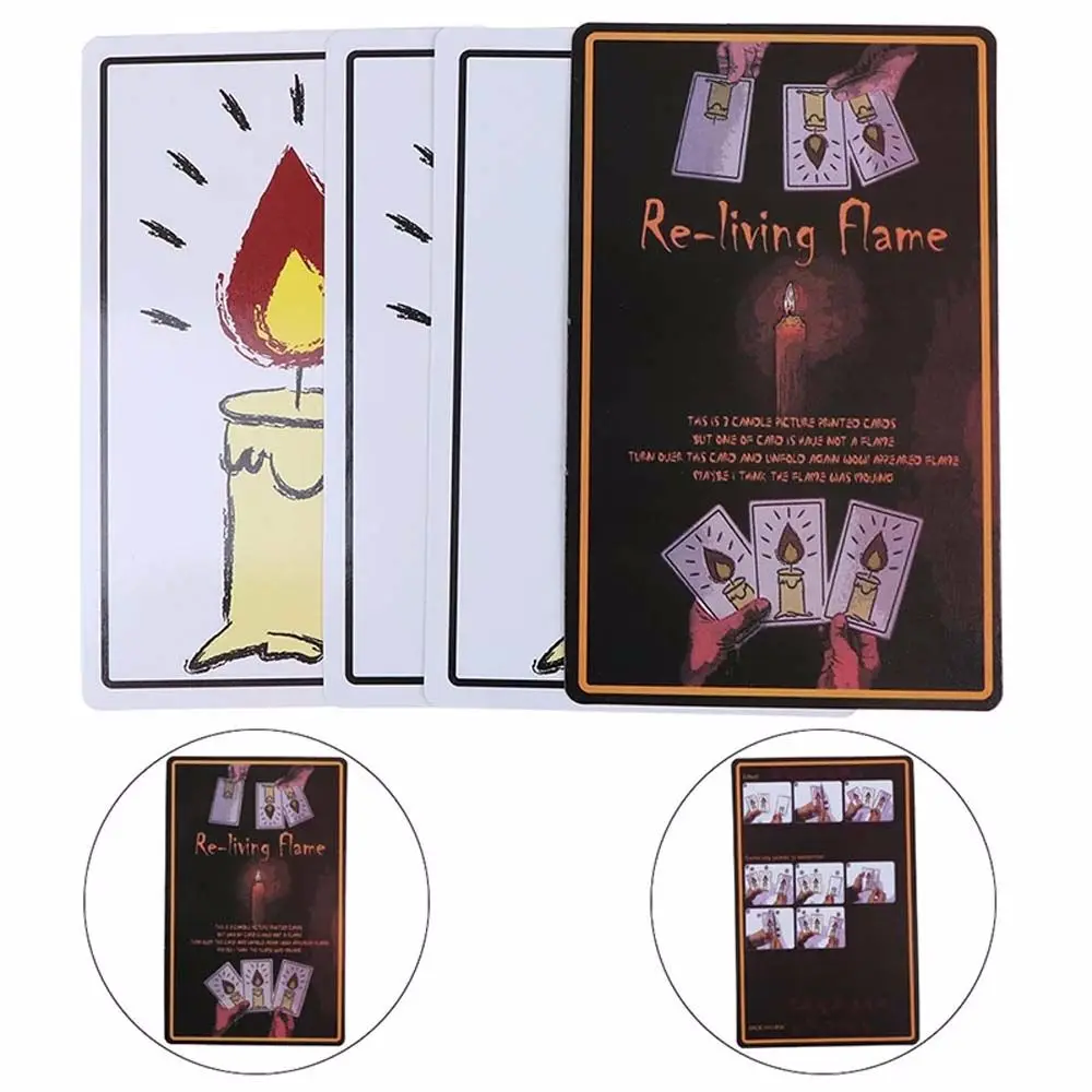 1 Set Candele rilassanti Carte magiche Trucchi magici Oggetti di scena magici Incredibile nuovo giocattolo magico Giocattoli divertenti