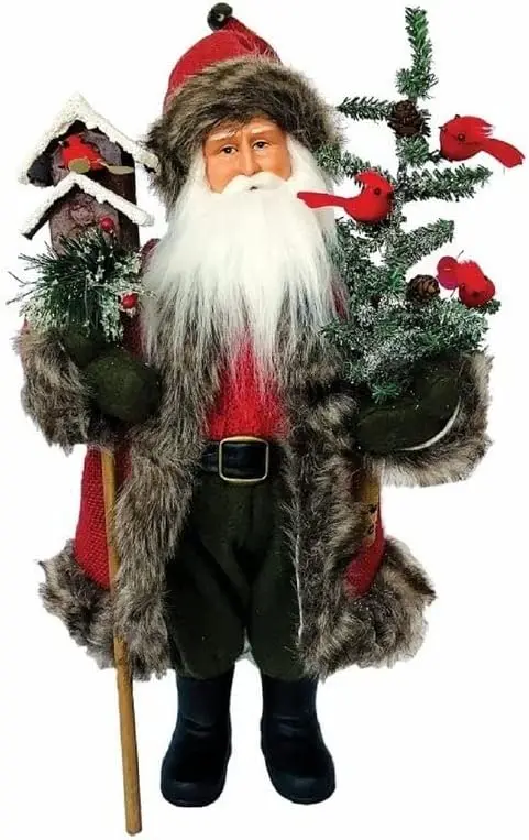 

Santa's Workshop 15" Claus and His Cardinals 15 Red Resin