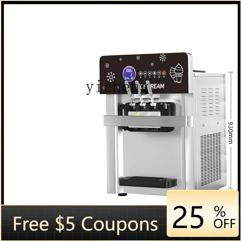 

Ice Cream Machine Commercial Small Desktop Automatic Sundae Cone Ice Cream Vertical Ice Cream Machine Stall