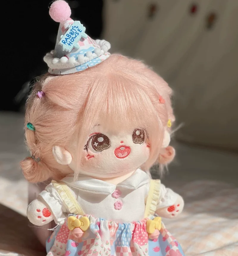 In Stock 20cm Cotton Doll With Doll Clothes Kawaii Plush Toy Cute Outfit Change Hobby Collectible Decoration Girls Surprise Gift