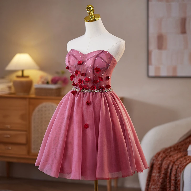 

Strapless Party Dress Mini Dress 15 Quinceanera Dresses Ball Gown Sweet Prom Gown Customized Formal Dresses For Quinceanera