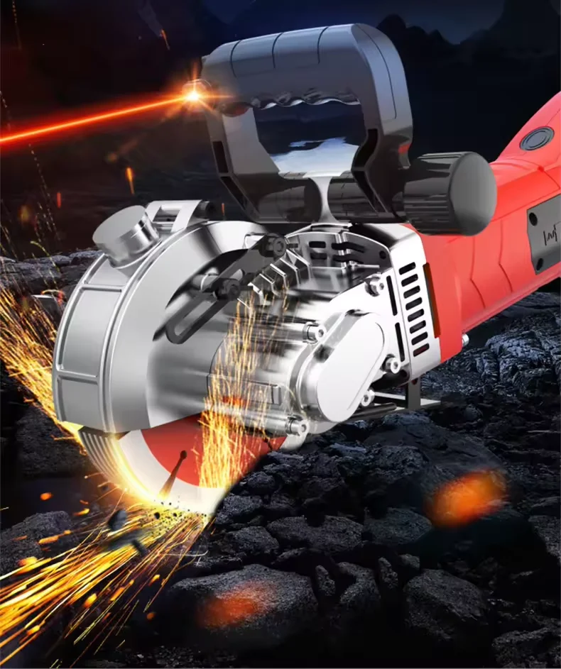 Portable Electric Wall Slotting Machine High-Power Multi-Functional Concrete Pavement Cutting Tool CE