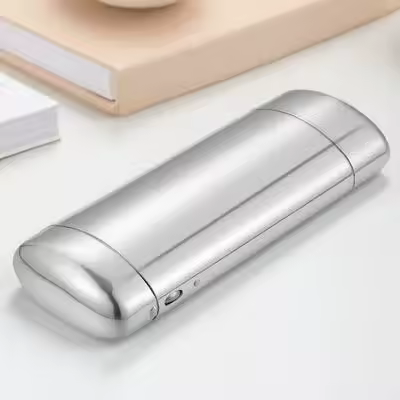 Aluminum Sunglasses Case Metal Travel Holder for Reading Glasses Portable Anti-Extrusion Hard Box Eyewear Organizer Silver New