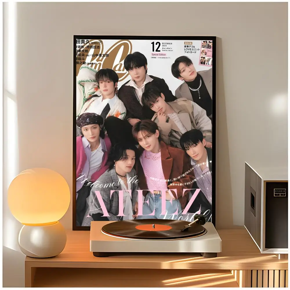 kpop group a-ateez Poster Classic Wall Art  Home Decor  Peel and Stick Unframed - view 5