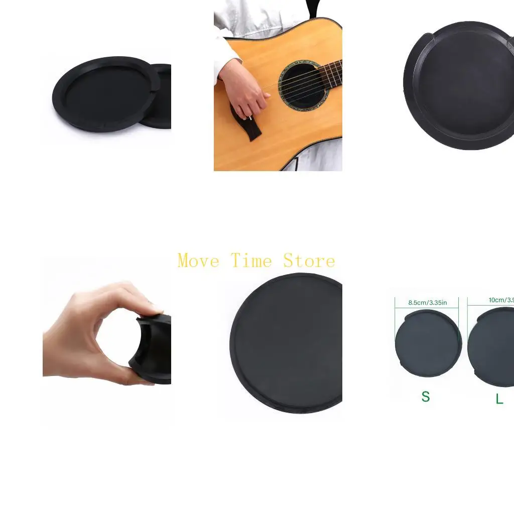 92ME Anti Feedback Silicones Guitar Soundhole Cover Reduces Noise Protects Instrument