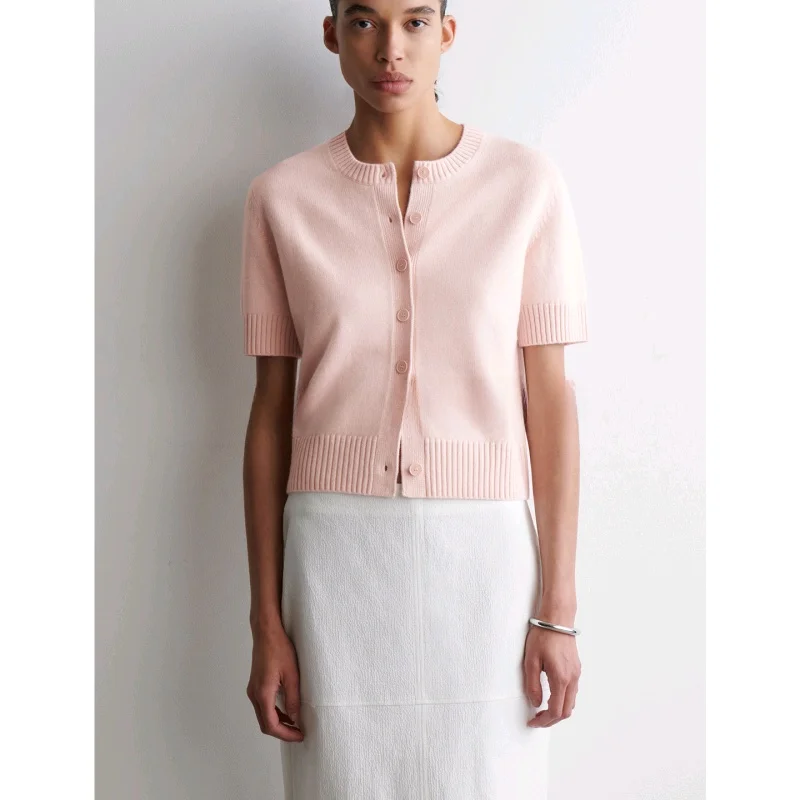 

Новое поступление осени, женский шерстяной круглый вязаный свитер Ne ort Sve, кардиган прямого кроя, для поездок на работу, полиэфирное волокно