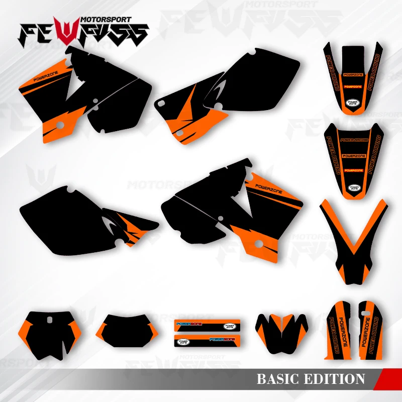 

Fewfuss Graphics Decals Stickers Motorcycle Background Custom For KTM 125 250 300 350 450 2003 EXC XCW SXF SX 002