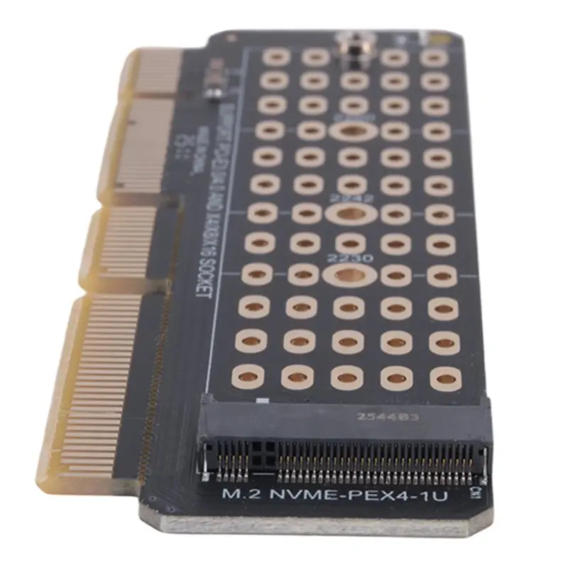 Exquisite-M.2 NVME To PCI-E 4.0 Adapter Card M.2 M-KEY Slot Supports 1U Server