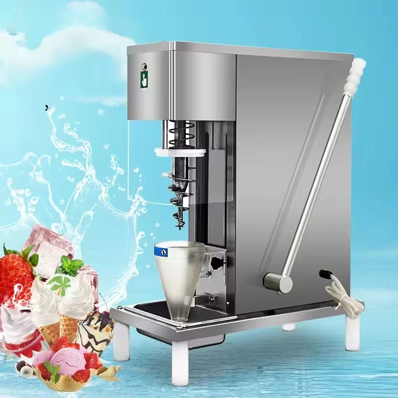 

Swirl Mixing Fruit Frozen Yogurt Ice Cream Gelato Blending Mixer Machine New Zealand Real Fruit Ice Cream Machine Automatic