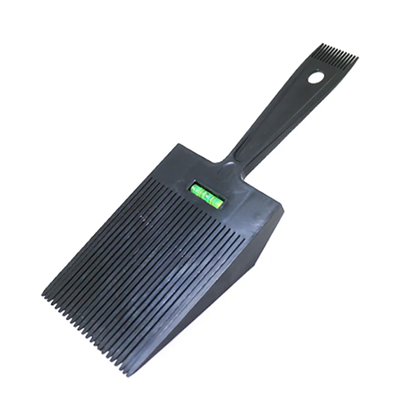 リキッドバランス定規付きフラットヘアコーム,ヘアカット,理髪店の櫛,美容ツール