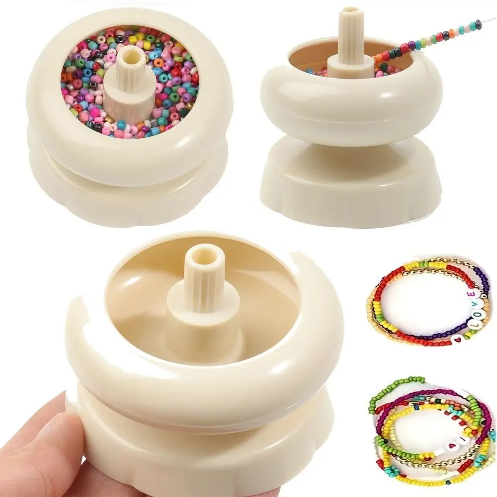 Grânulo carregador miçangas girador rapidamente miçangas tigela para diy contas de semente cintura contas pulseiras rotação miçangas tigela grânulo girador