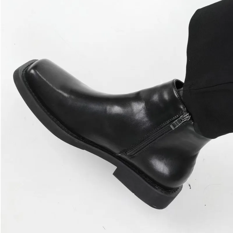 2026 Hot Selling Men's Chelsea Boots European and American Style Formal Short Boots Men's Ankle Boots Groom's Wedding Shoes 44