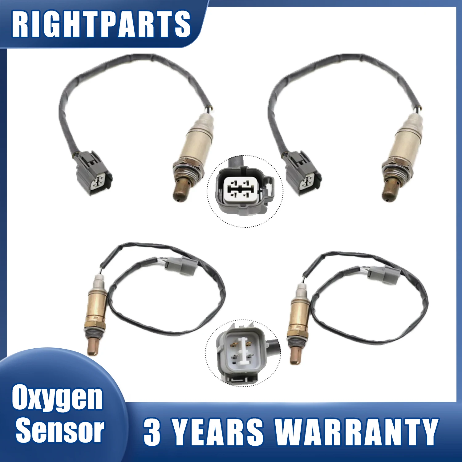 4X New Upstream&Downstream Oxygen Sensor For Land Rover Discovery 4.0 4.6L 1999 2000 2001 2002 2003 2004