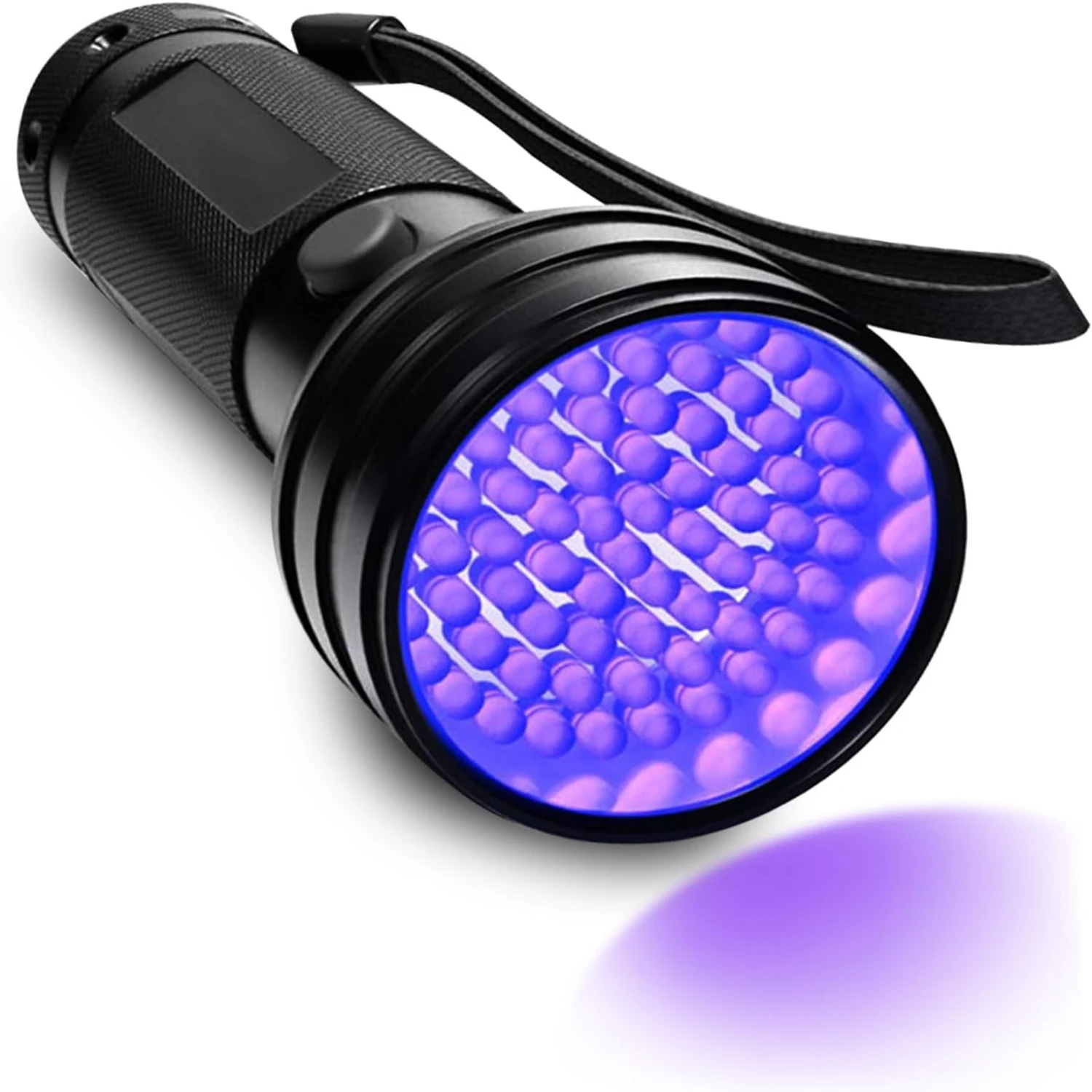 Ideal for Dog/Cat Owners! Powerful Ultraviolet Black Light Flashlight to Detect Pet Urine, Dry Stains on Beds - 51 LED 395 nM De