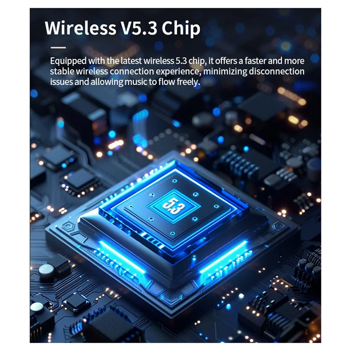 

Noise Cancelling Headphones Wireless over Ear Bluetooth Headphone with Mic for Travel Home Office Gym