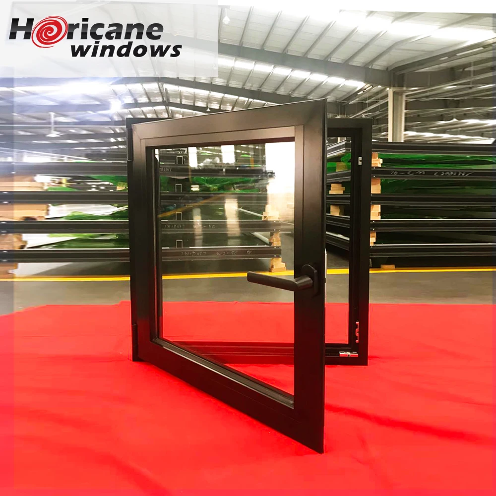 Durable  Advanced Hurricane Resistant Sturdy Aluminum Frame Outward Opening Style Storm Protection Features Casement Window