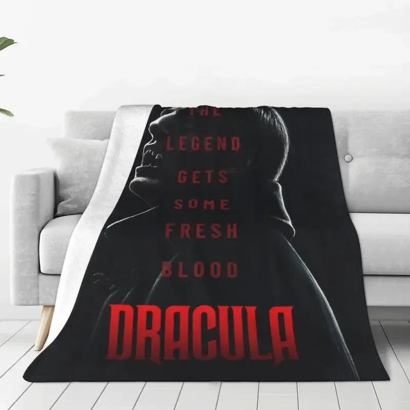 Dracula Vlad Tepes The Impaler Blanket Coral Fleece Plush Winter Horror Movie Super Soft Throw Blanket for Bed Couch Bedspreads