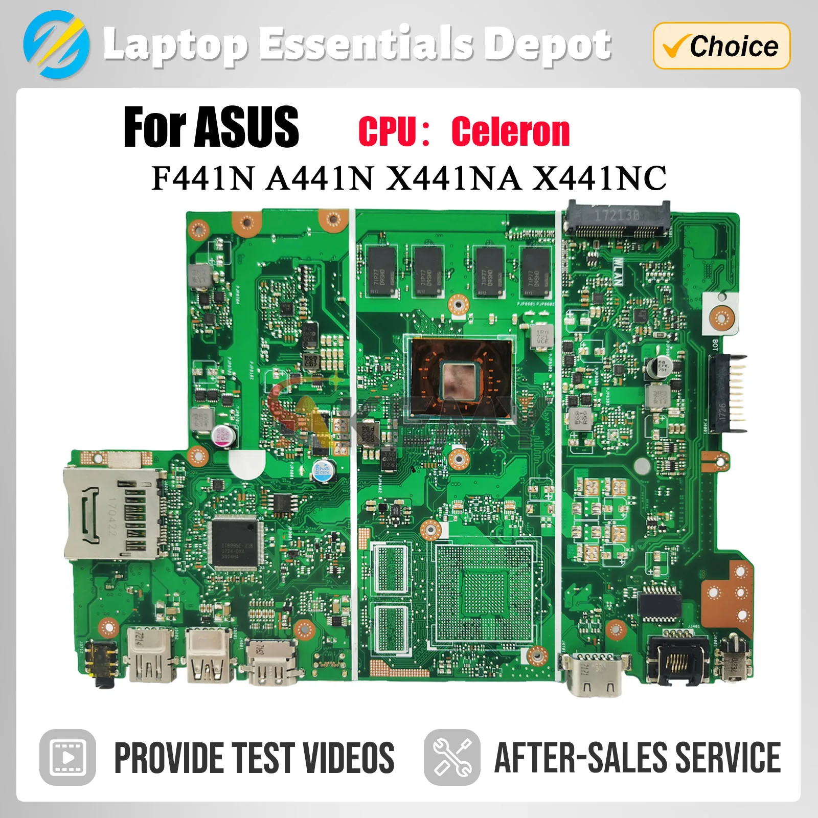 Placa base X441NC para portátil Asus X441N X441NA A441N con 2GB/4GB de RAM N4200 N3350 GT810/UMA 100% funcionando bien