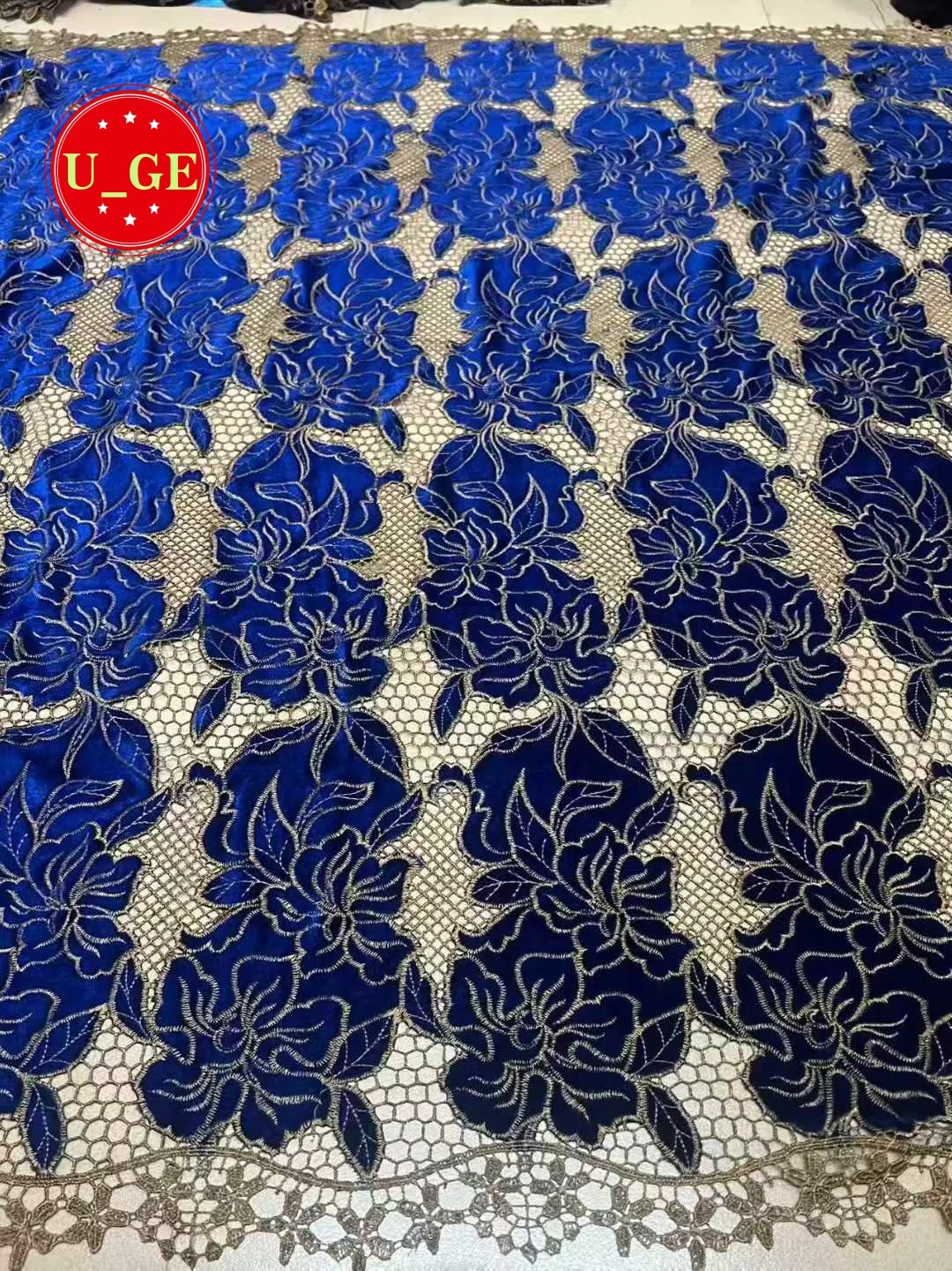 2026Factory Offers Latest Delicate Best Quality Soft Embroidered Velvet lace fabric For Party Evening Dress U_Ge5898 U_GE5238