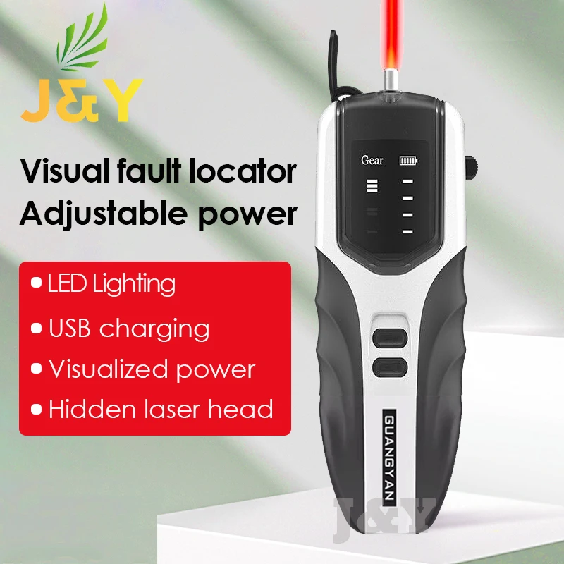 

B4 Visual Fault Locator Optical Fiber Cable Tester 30mw Adjustable Optic Red Laser Light 5-30KM Pen Type VFL Rechargeable