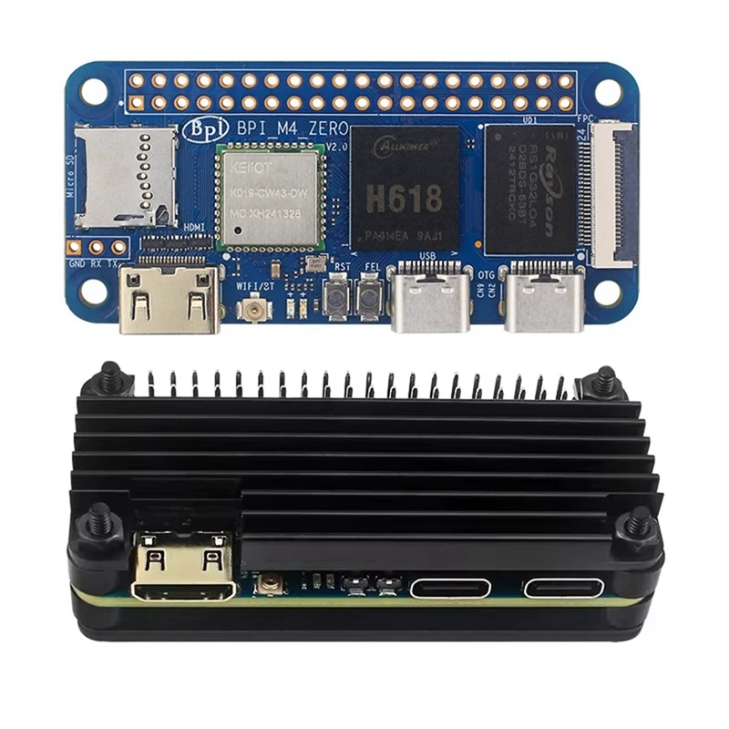 A05I-For Banana Pi BPI-M4 Zero Motherboard Allwinner H618 Linux Programming ARM Cortexx-A53 Processor 2.4G/5G WIFI