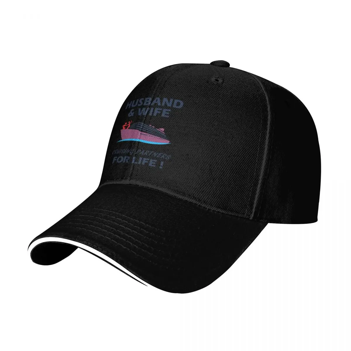Husband and Wife Cruising Partners for Life Baseball Cap Men Women Casual Summer Sport Sun Cap