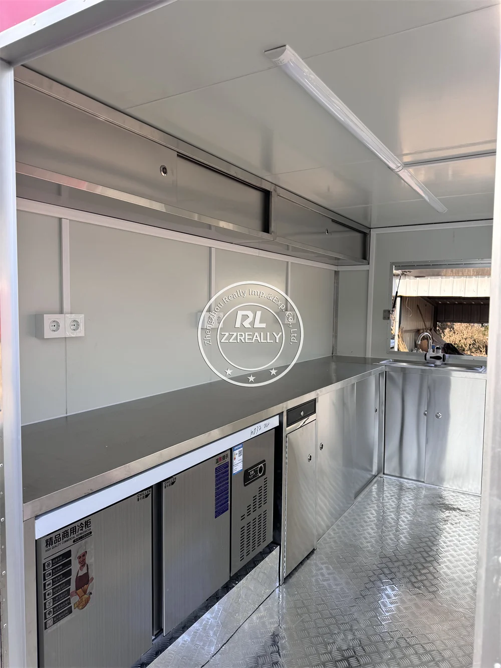 Carrinho de comida rápida móvel lanche quiosque de pizza caminhão de catering caminhão de comida de rua cozinha móvel totalmente equipado carrinho de sorvete