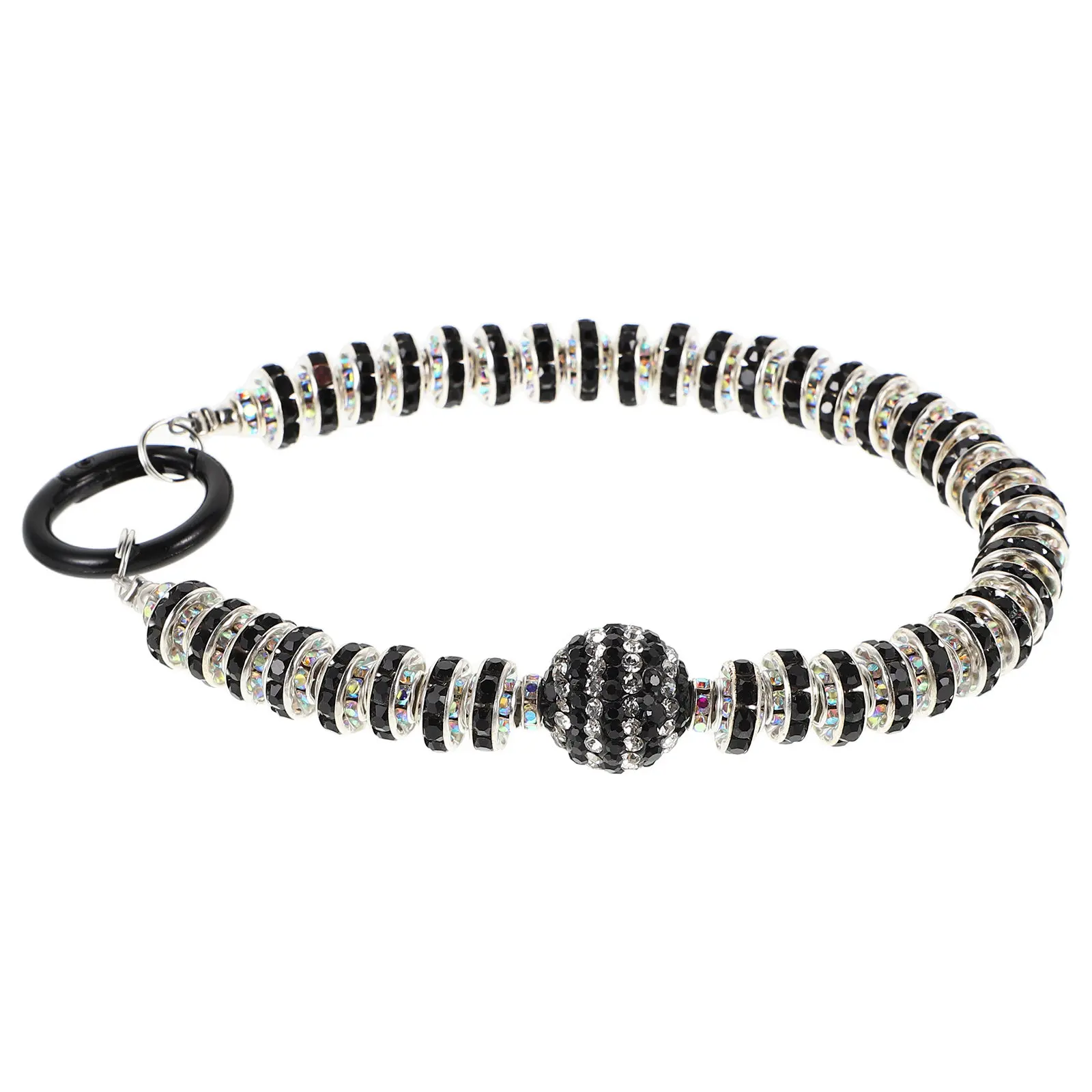 Beaded Phone Lanyard for Women Sparkling Rhinestone Wrist Strap Chic Phone Charm Accessory for Mobile Case Camera Pendant