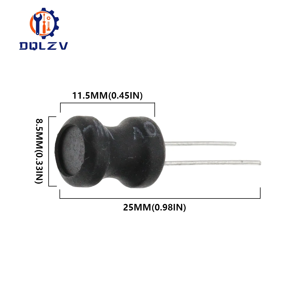 DIP Power Inductor 8*10mm 2.2UH 4.7UH 10uH 22uH 100uH 150uh 220uH 330uH 470uH 1MH 2.2MH 4.7MH 10MH Inductance 8X10MM 2 Pins