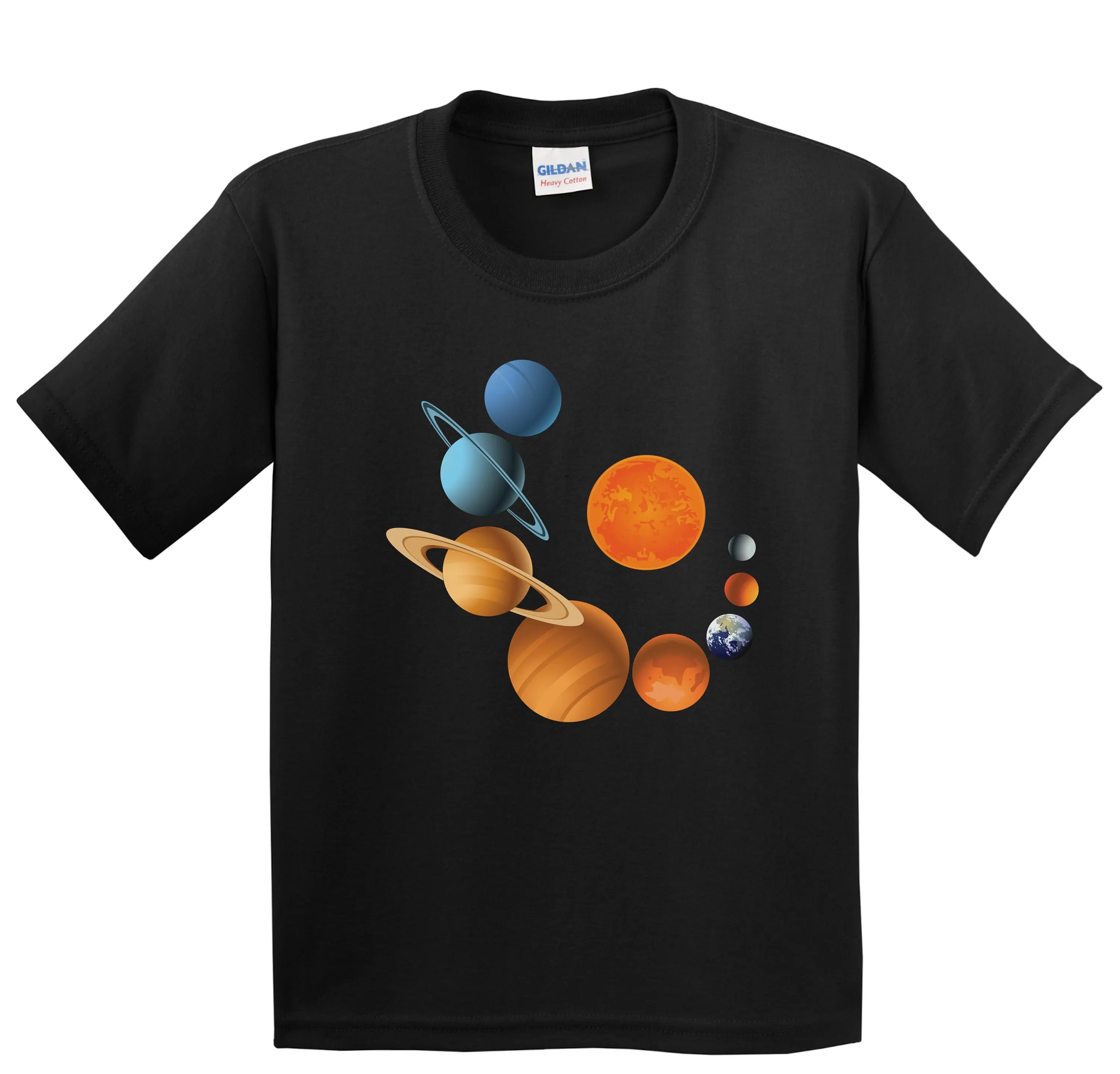 Kids Solar System T Shirt Planet Space Science For Planets Of Our Outer Youth