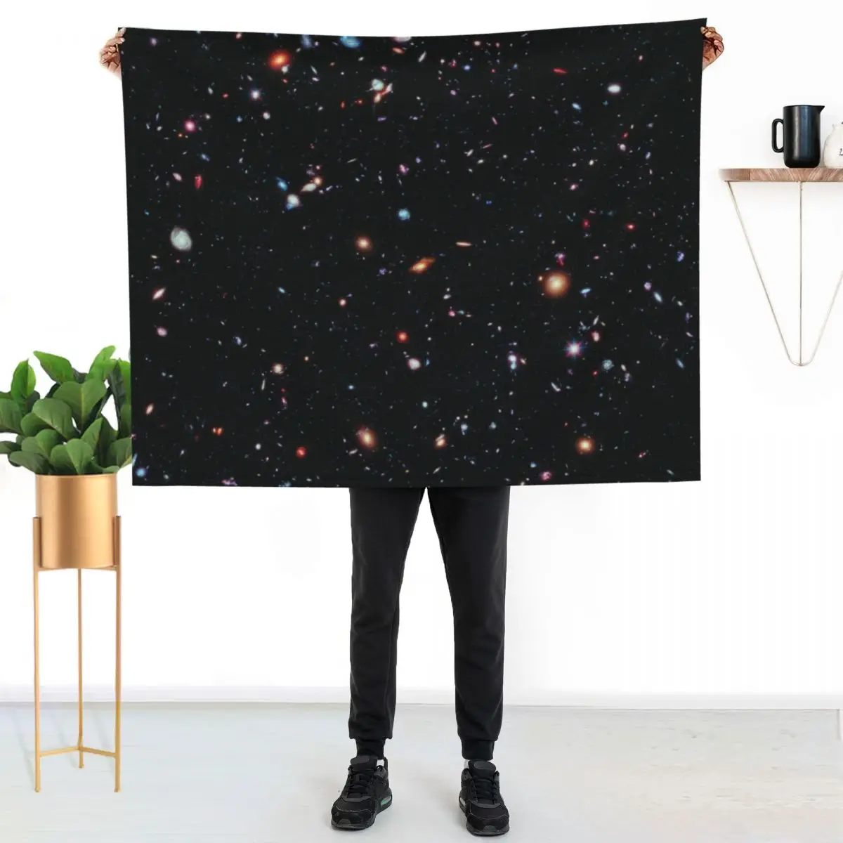 Hubble Extreme Deep Field Image of Outer Space Throw Blanket Summer Beddings cosplay anime Single for winter Thin Blankets