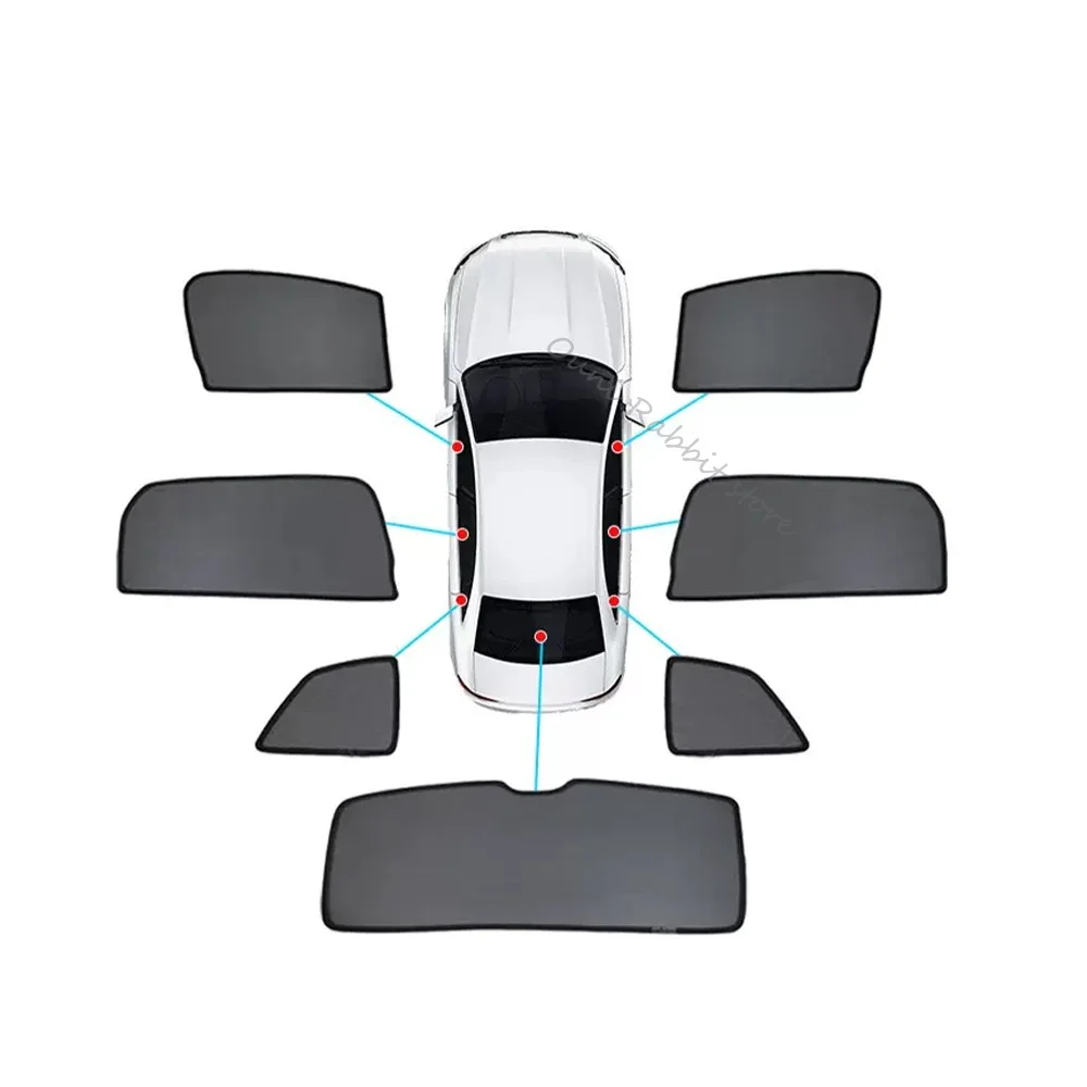 For Leapmotor B10 2025~2027 2026 Car Magnetic Mesh Privacy Sunshade Side Window Sun Shade Mosquito Net Protection Accessories image 3