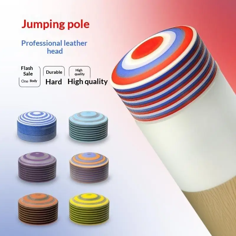 Billiard Cue Tip 14mm Multiple Layer Glue On Break Jump Tip Wear Proof Pool Cue Accessory for Home Entertainment Club Games