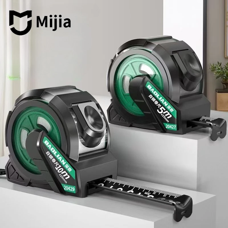 Cinta Métrica Mijia Autoblocante, Reforzada, Resistente al Desgaste, de Acero, para Uso Doméstico, con Medición de Precisión