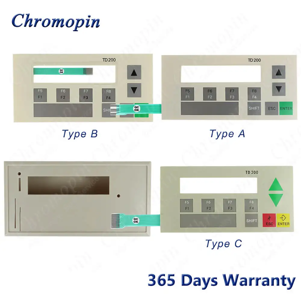 TD200 6ES7272-0AA20-0YA0 Membrane Keypad Switch for 6ES7272-0AA20-0YA0 TD200 Front+Back Covers with Keyboard Keypad