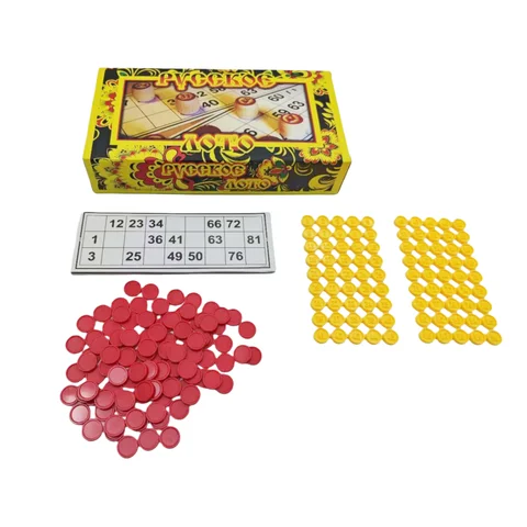 《Russian Lotto》Interesting Tabletop Game, Interactive Card Game in Russian, Suitable for Parties and Family and Friends, a Great Holiday Gift! (the Picture May Vary Slightly from the Actual Product)