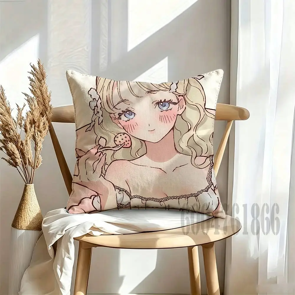Cosette Anime Celebrity Merchandise All-Match Printed Pillow Case Sofa Car Office Room Decoration Protector