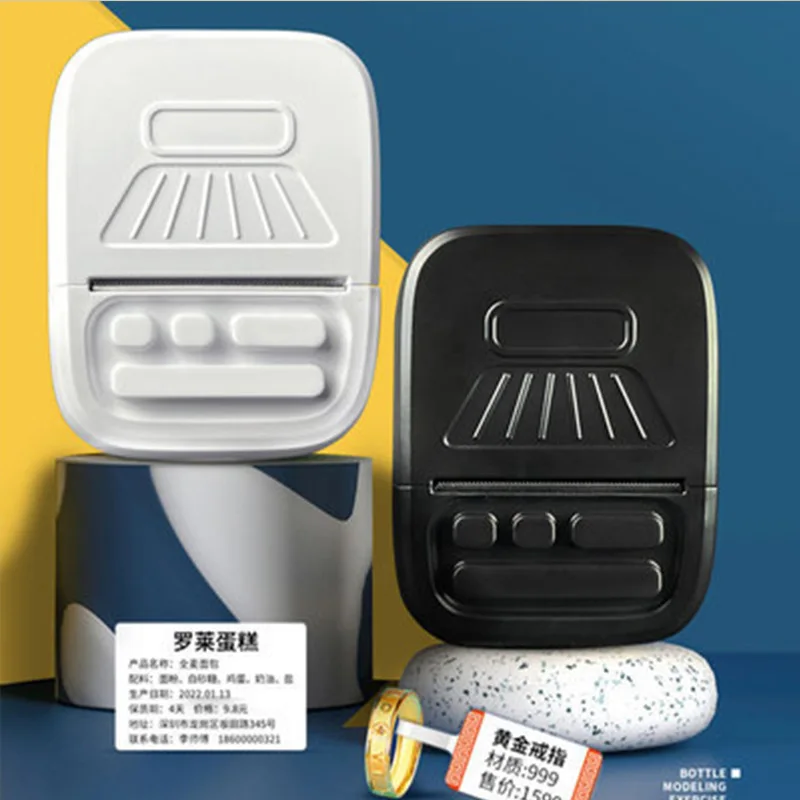 طابعة مطبخ مطعم مريحة جيب إيصالات صغير بلوتوث بدون حبر طباعة حرارية #2