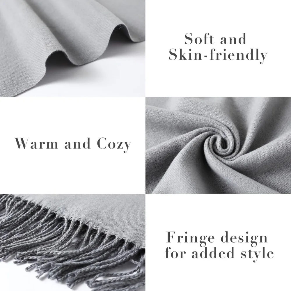 Damessjaal Grote Pashmina Sjaals en omslagdoeken Lichte deken sjaal voor avondjurk Warm dagelijks reiskantoor