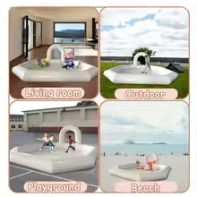 Pista gonfiabile per auto con paraurti di vendita calda per l'uso della sede dei bambini Pista da corsa gonfiabile perimetrale Box per bambini