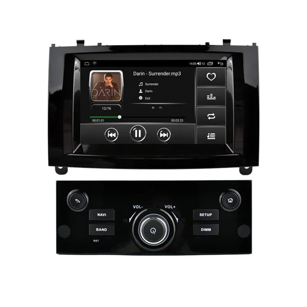 For Peugeot 407 2004-2011 Android 13.0 4+64GB Car Radio Carplay Touch Screen Autoradio DSP DVD Multimedia Player GPS Navigation