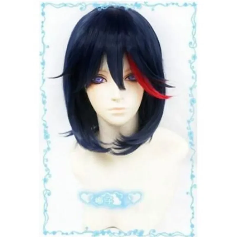 

It's hot! Kill la Kill Matoi Ryuko dark blue mix short cosplay wig