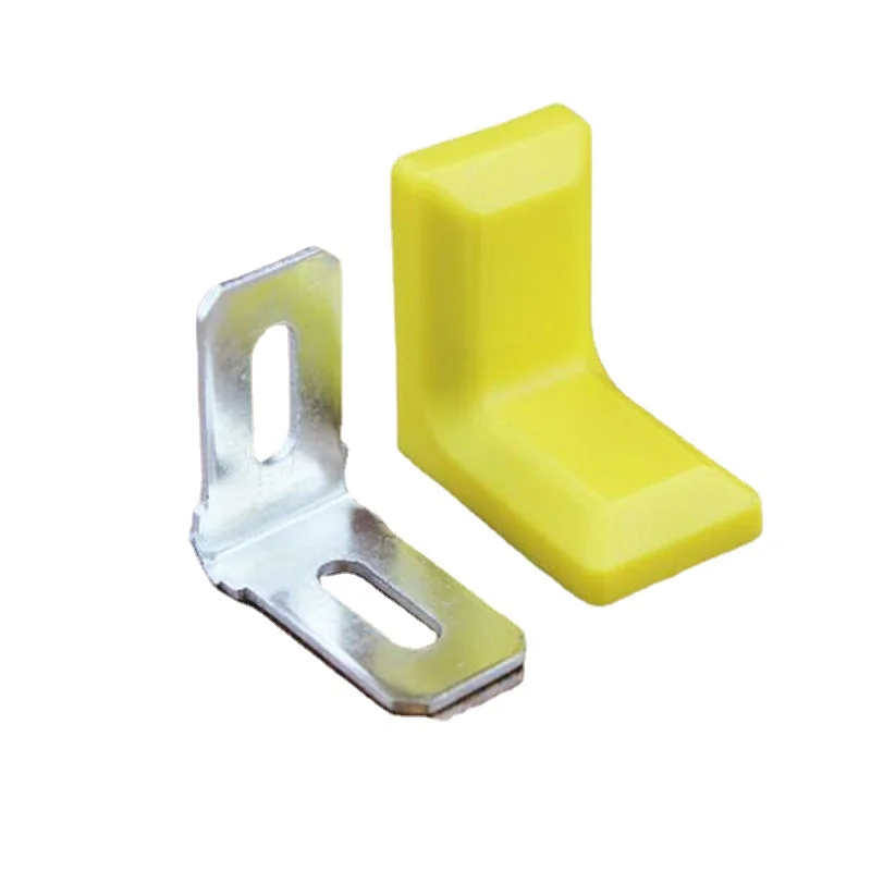 20pc/pack furniture fitting mini Corner Bracket 90 degree angle code L-shaped Repair fastener with dust cover Hardware connector